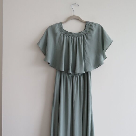 SHOW ME YOUR MUMU Hacienda Chiffon Maxi Dress Bridesmaid Wedding - Size M - Picture 4 of 14